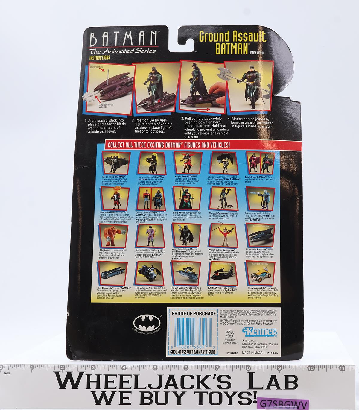 Ground Assault Batman The Animated Series 1993 Kenner Action Figure NEW SEALED