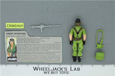 Lady Jaye V1 100% Complete G.I. Joe 1985 Hasbro Vintage Action