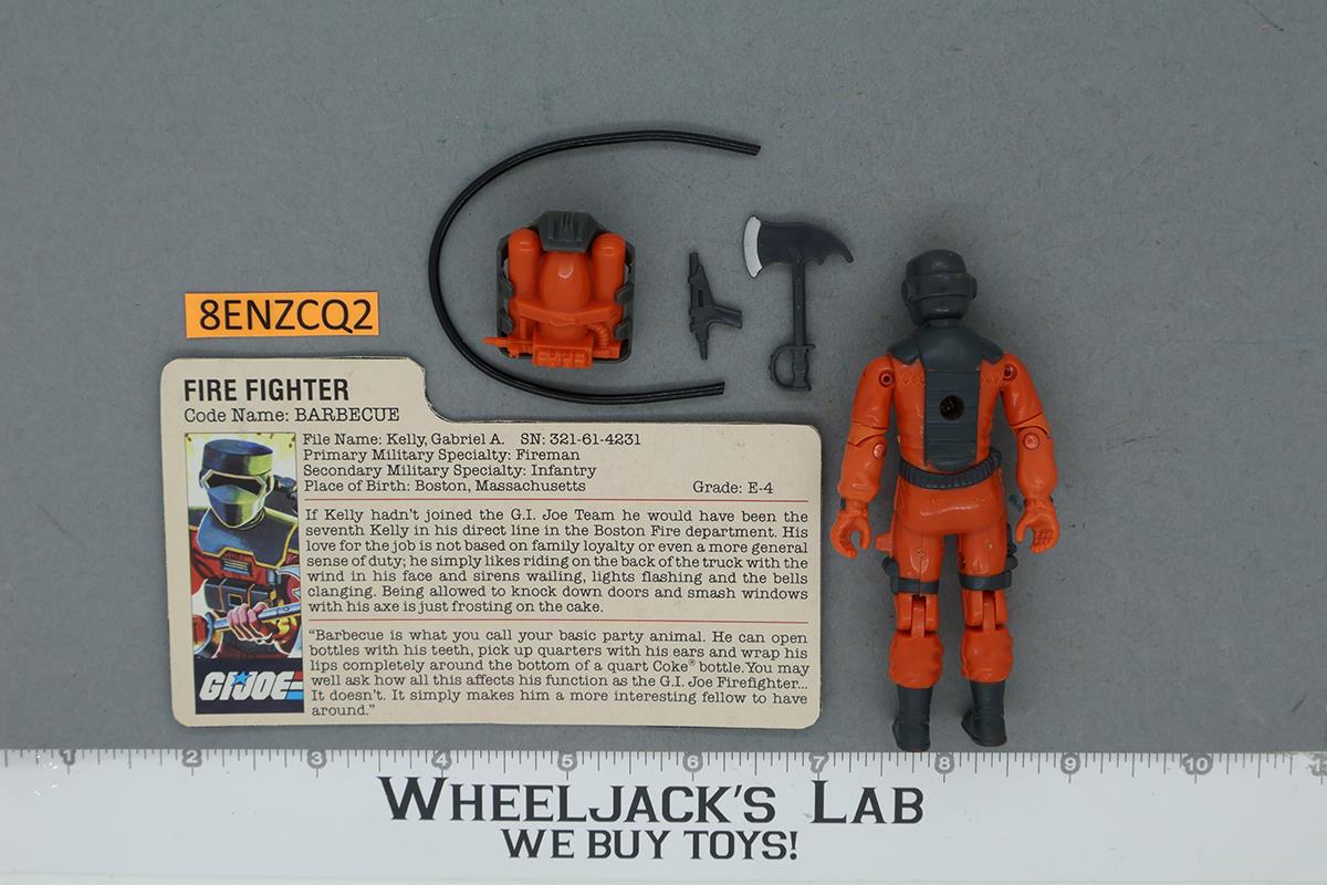 Barbecue V1 100% Complete G.I. Joe 1985 Hasbro Vintage Action Figure