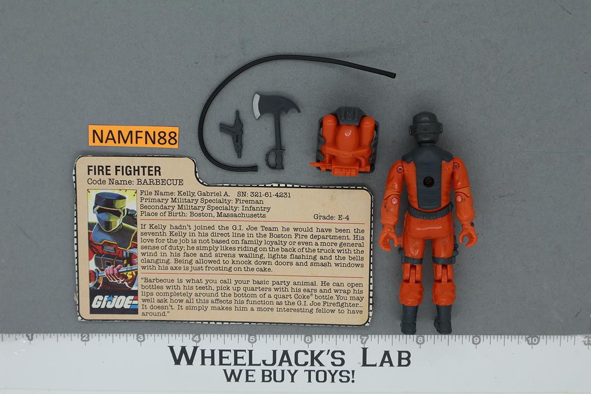 Barbecue V1 100% Complete G.I. Joe 1985 Hasbro Vintage Action Figure