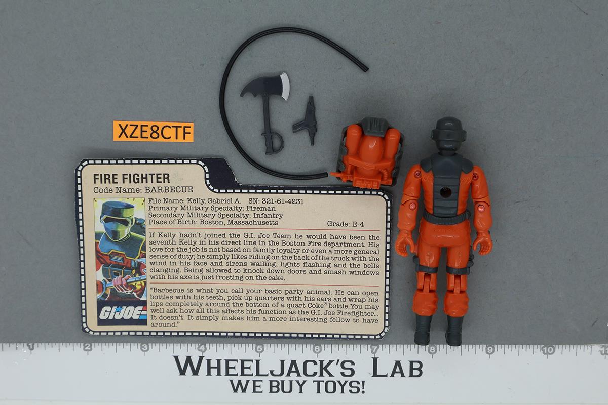 Barbecue V1 100% Complete G.I. Joe 1985 Hasbro Vintage Action Figure