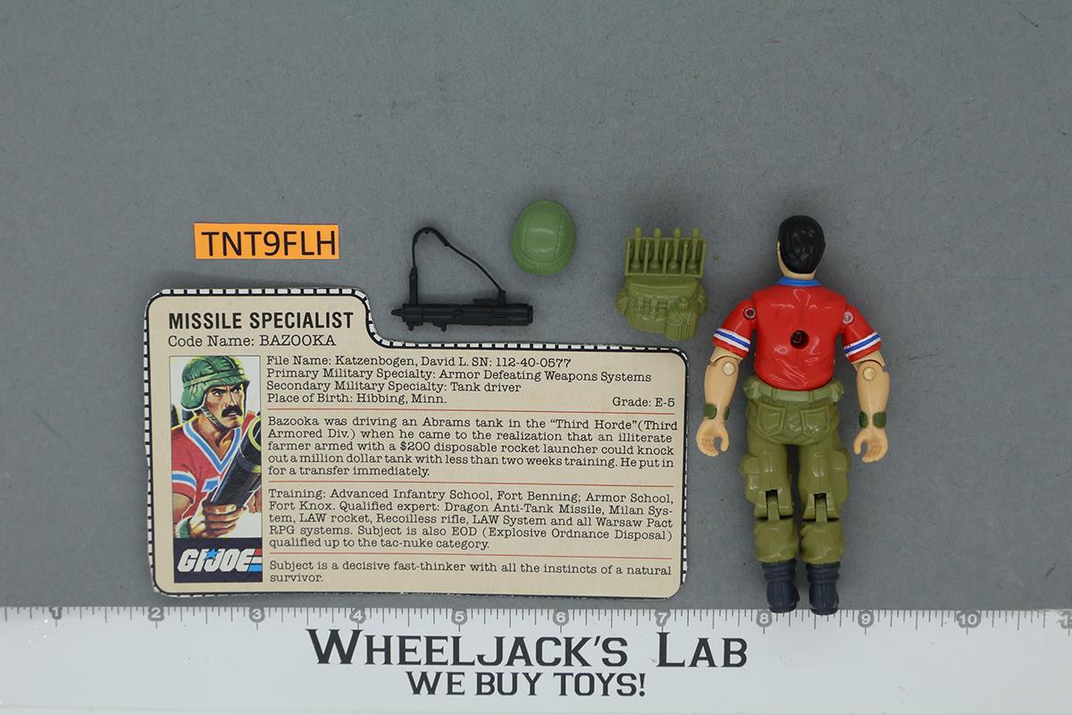 Bazooka V1 100% Complete G.I. Joe 1985 Hasbro Vintage Action Figure