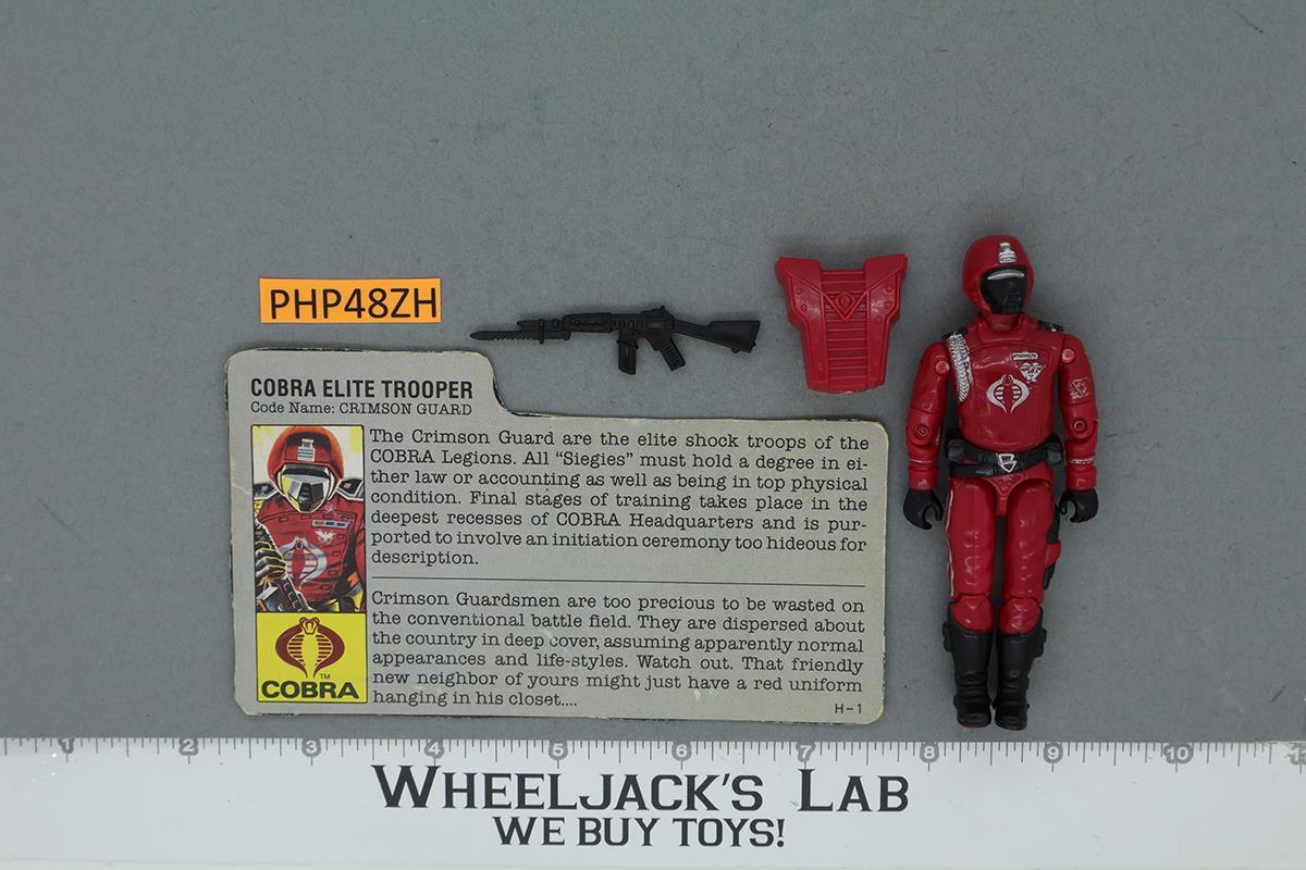 Crimson Guard V1 100% Complete G.I. Joe 1985 Hasbro Vintage Action Figure