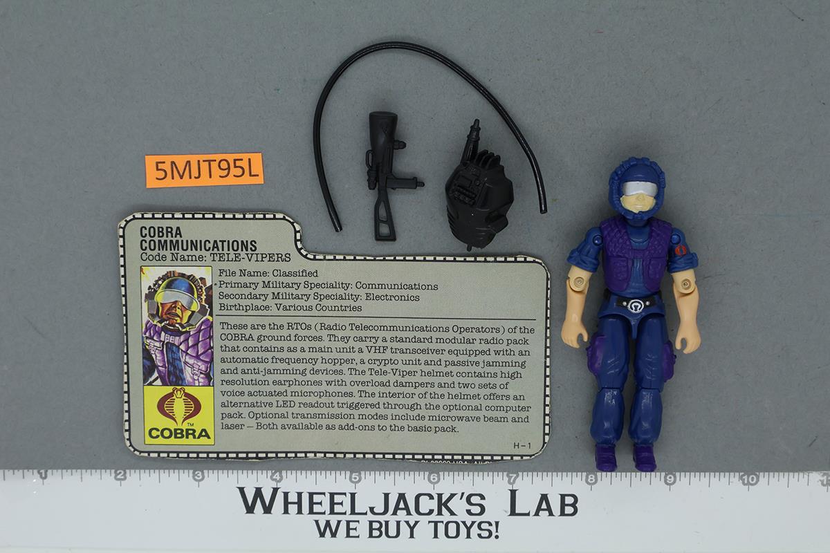 Tele-Vipers V1 100% Complete G.I. Joe 1985 Hasbro Vintage Action Figure