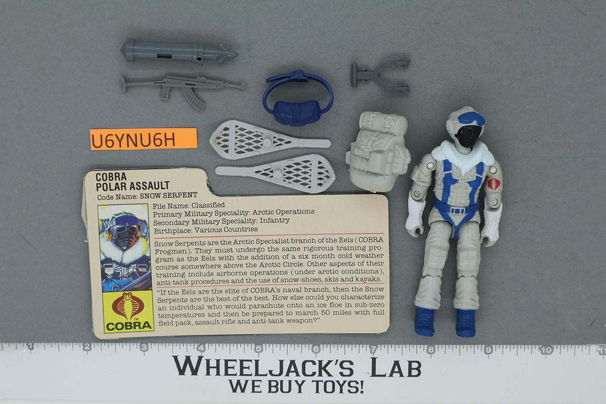 Snow Serpent V1 100% Complete G.I. Joe 1985 Hasbro Vintage Action Figure
