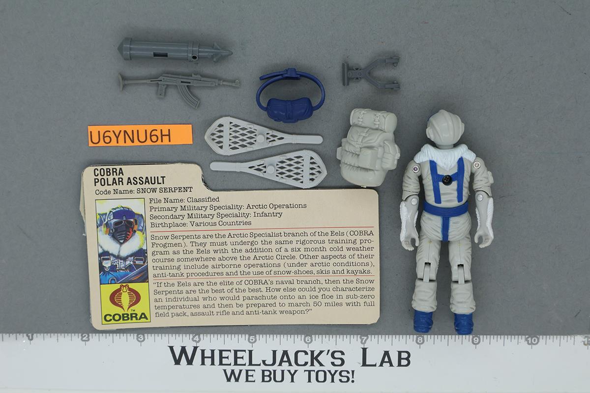 Snow Serpent V1 100% Complete G.I. Joe 1985 Hasbro Vintage Action Figure