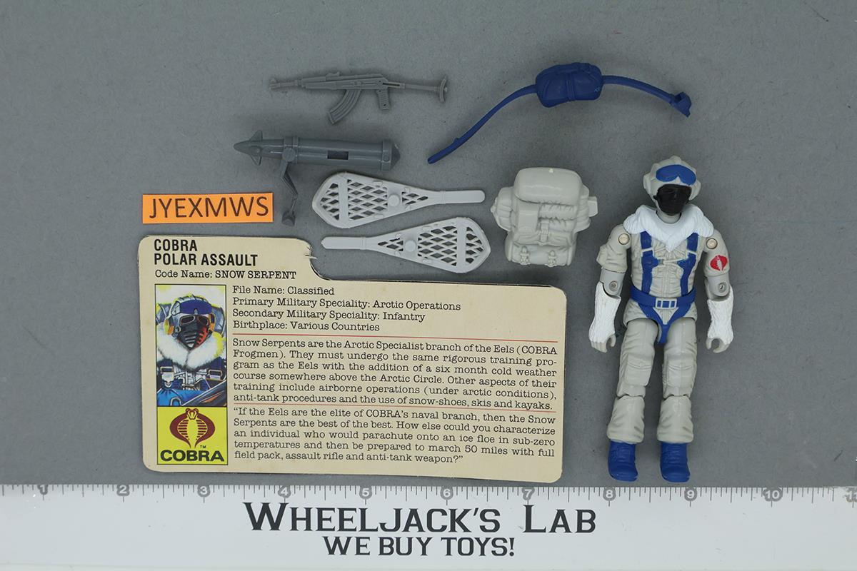 Snow Serpent V1 100% Complete G.I. Joe 1985 Hasbro Vintage Action Figure