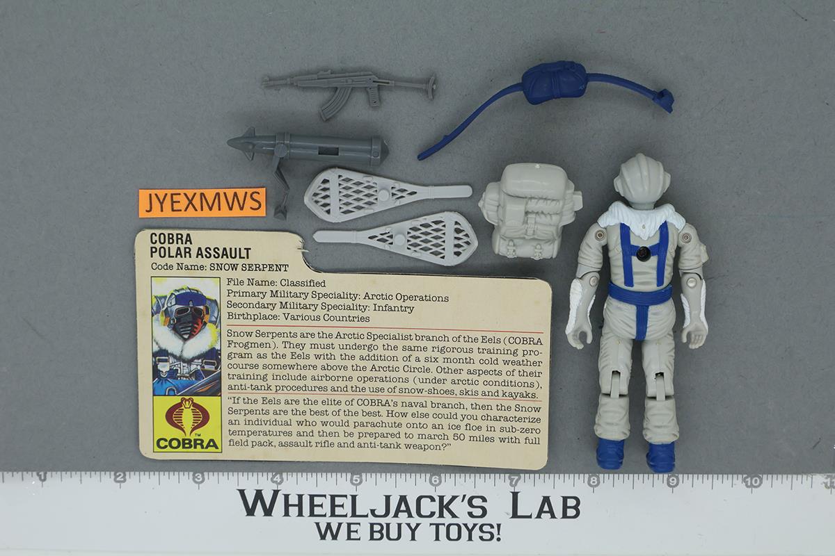 Snow Serpent V1 100% Complete G.I. Joe 1985 Hasbro Vintage Action Figure