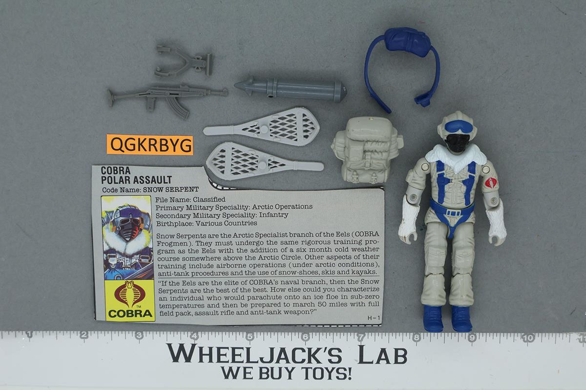 Snow Serpent V1 100% Complete G.I. Joe 1985 Hasbro Vintage Action Figure