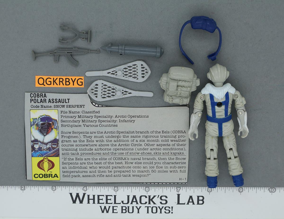 Snow Serpent V1 100% Complete G.I. Joe 1985 Hasbro Vintage Action Figure