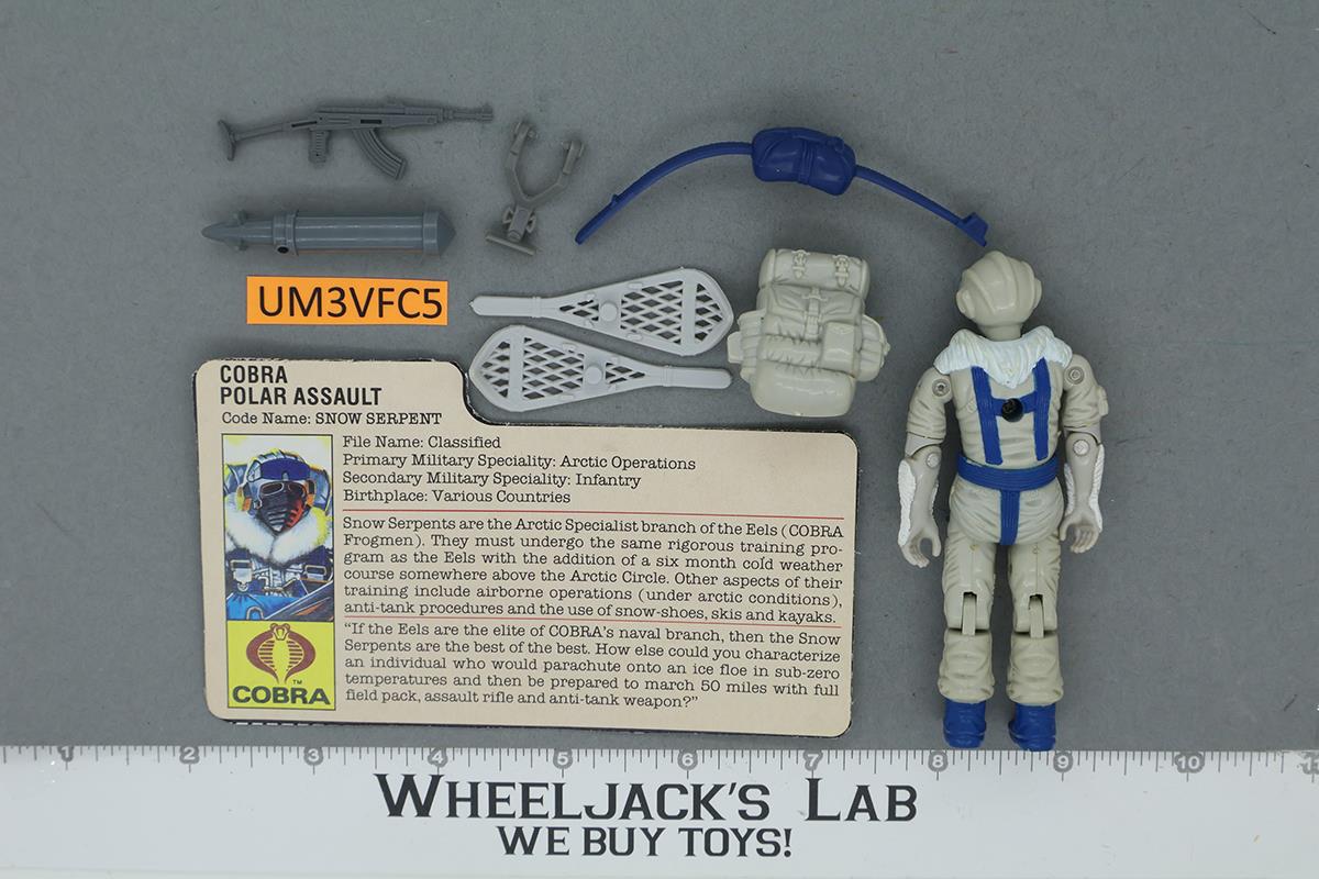 Snow Serpent V1 100% Complete G.I. Joe 1985 Hasbro Vintage Action Figure