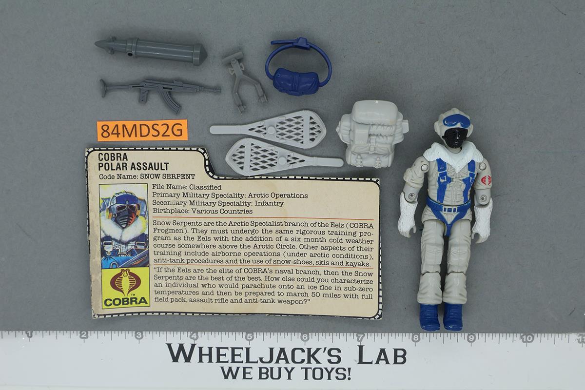 Snow Serpent V1 100% Complete G.I. Joe 1985 Hasbro Vintage Action Figure