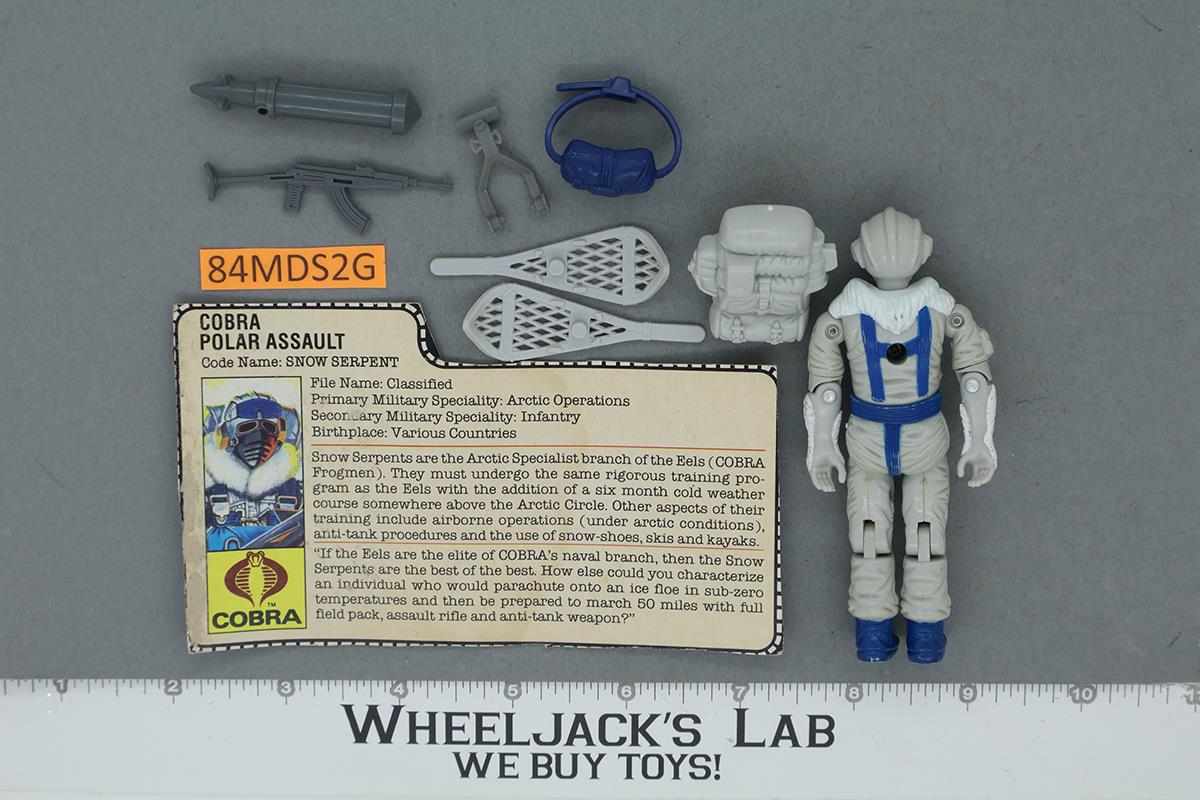 Snow Serpent V1 100% Complete G.I. Joe 1985 Hasbro Vintage Action Figure