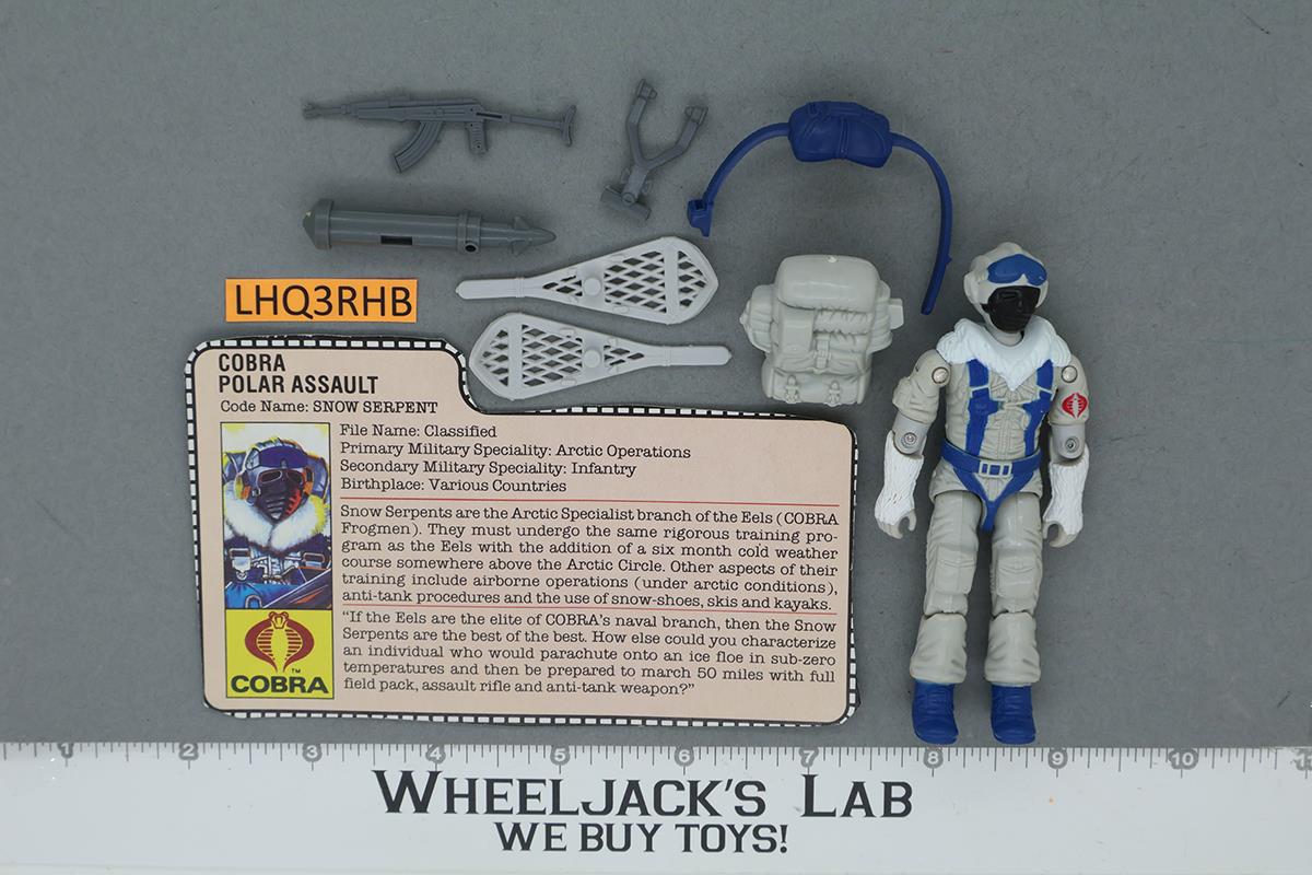 Snow Serpent V1 100% Complete G.I. Joe 1985 Hasbro Vintage Action Figure