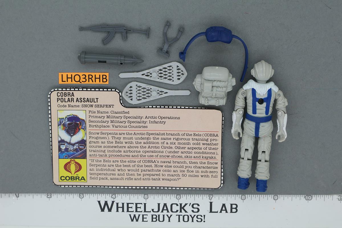 Snow Serpent V1 100% Complete G.I. Joe 1985 Hasbro Vintage Action Figure