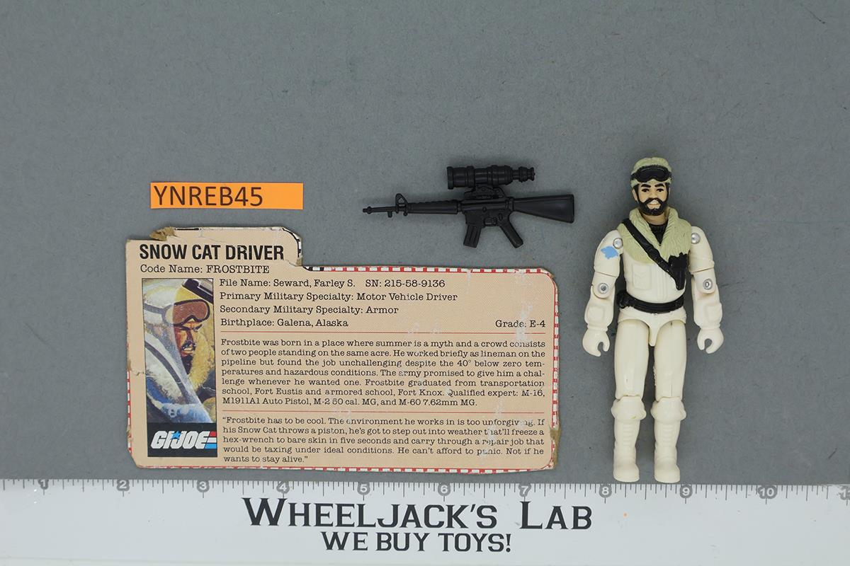 Frostbite V1 100% Complete G.I Joe 1985 Hasbro Vintage Action Figure