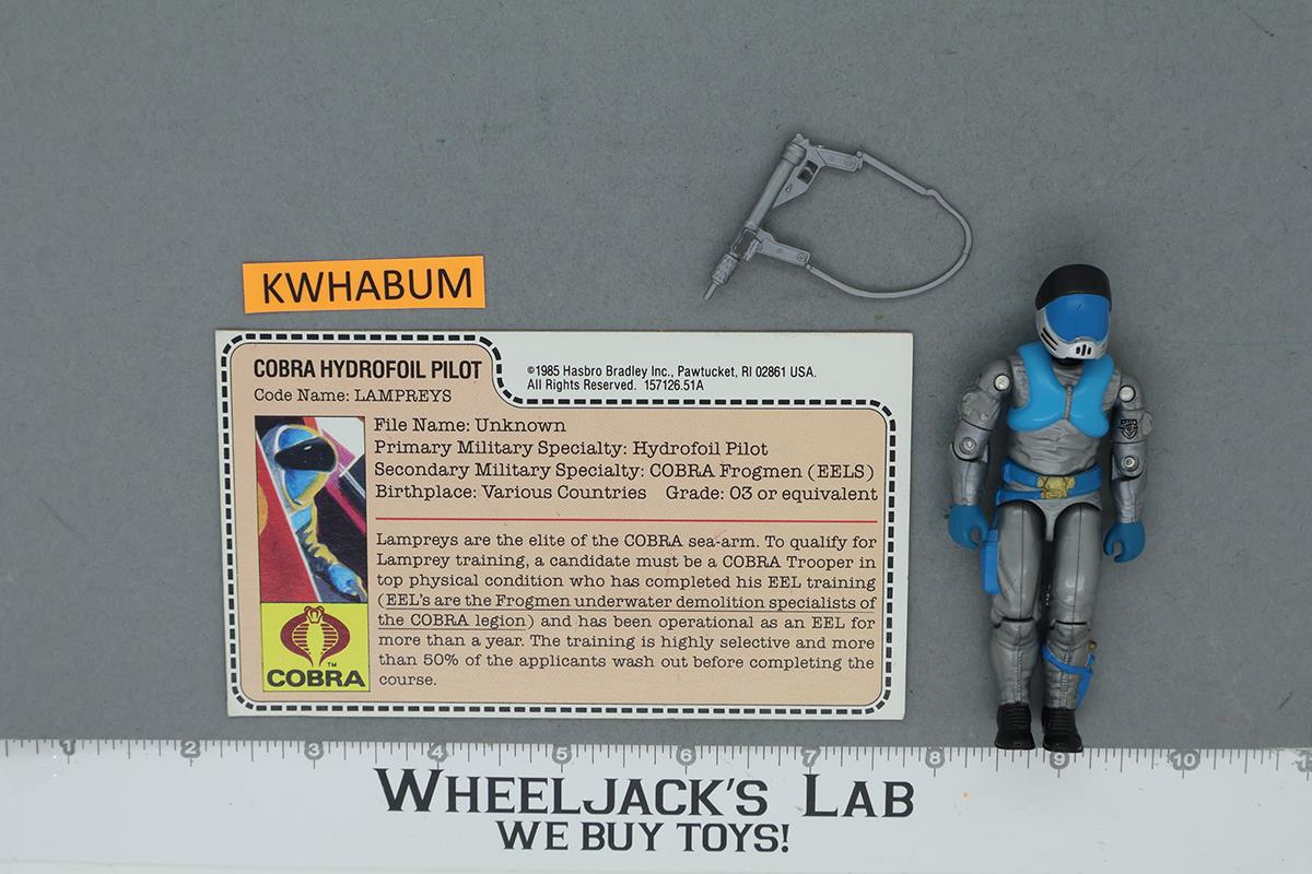 Lampreys V1 100% Complete G.I. Joe 1985 Hasbro Vintage Action Figure