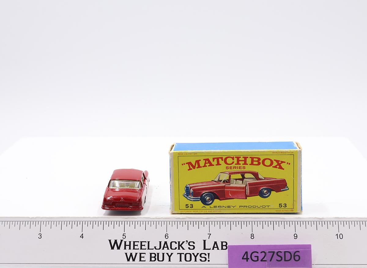 Mercedes-Benz Coupe 53 Lesney Matchbox Series 1960's Made In England Red