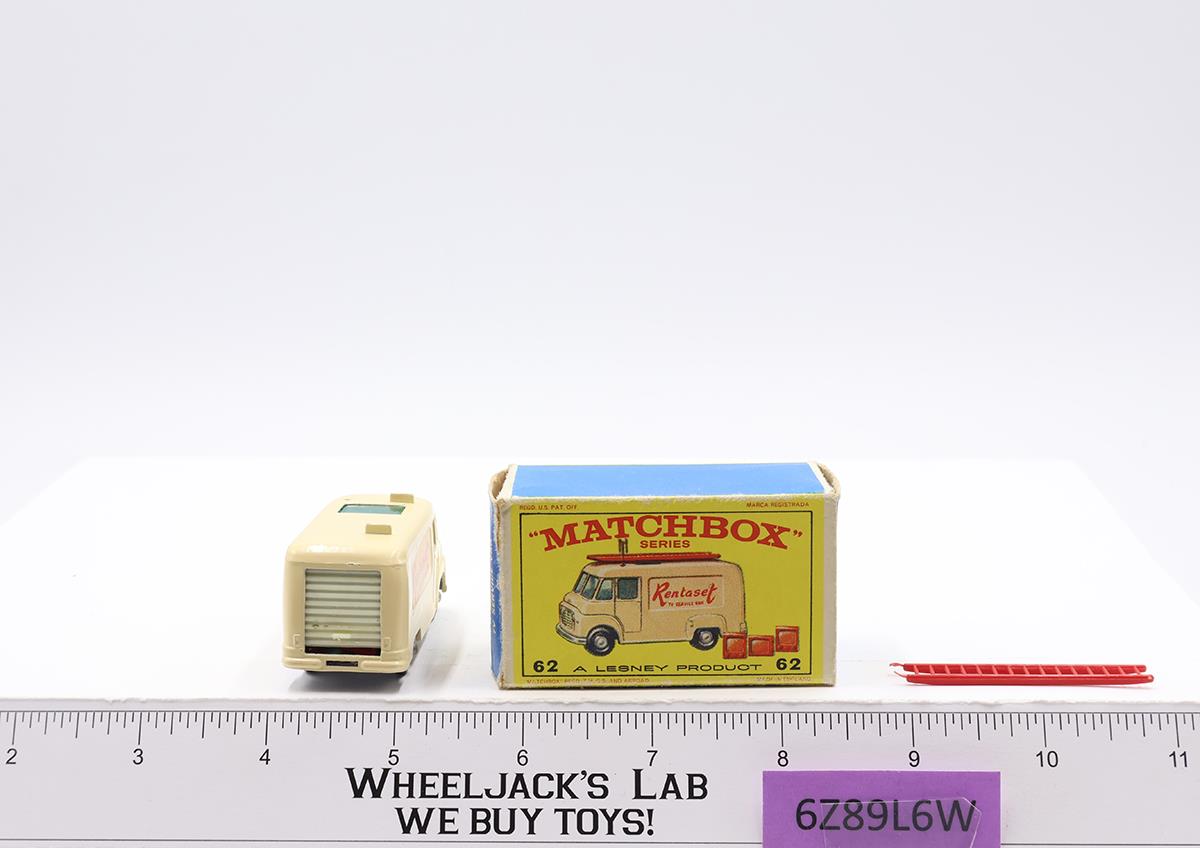 TV Service Van No. 62 Lesney Matchbox Series 1960's Made In England Original Box