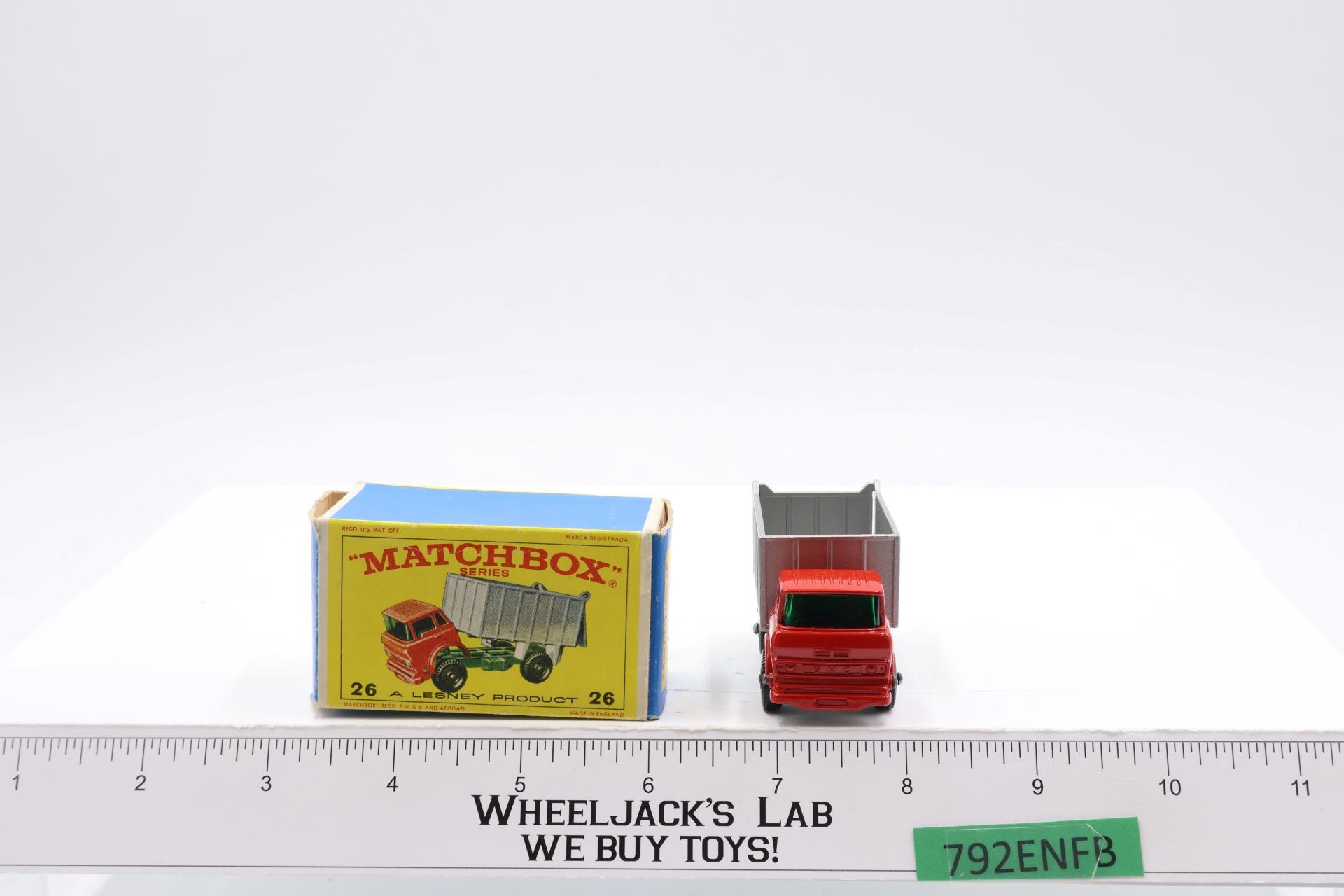 G.M.C. Tipper Truck No. 26 Lesney Matchbox Series 1960's Made In England
