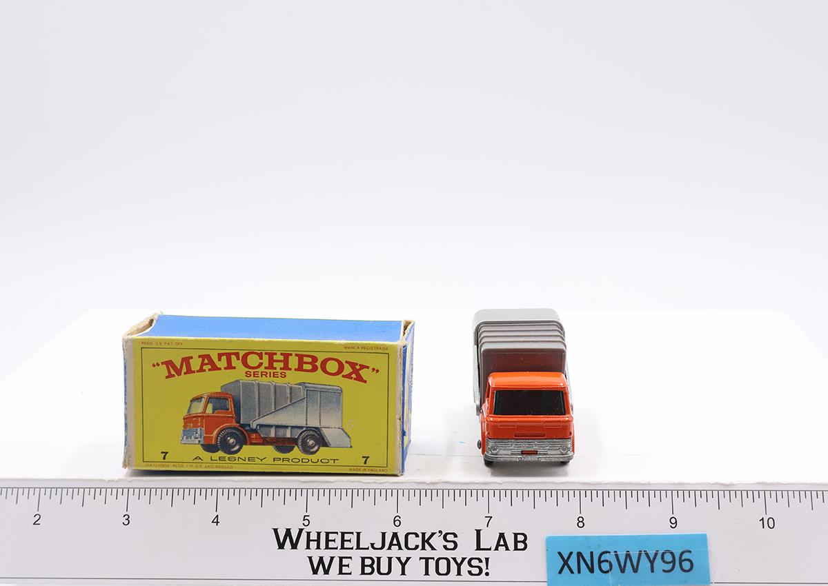 Ford Refuse Truck No. 7 Original Box Lesney Matchbox 1960's England