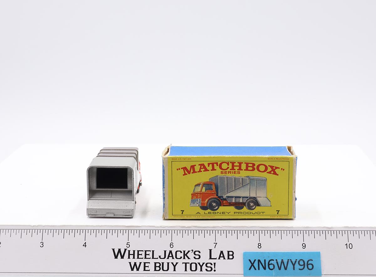 Ford Refuse Truck No. 7 Original Box Lesney Matchbox 1960's England