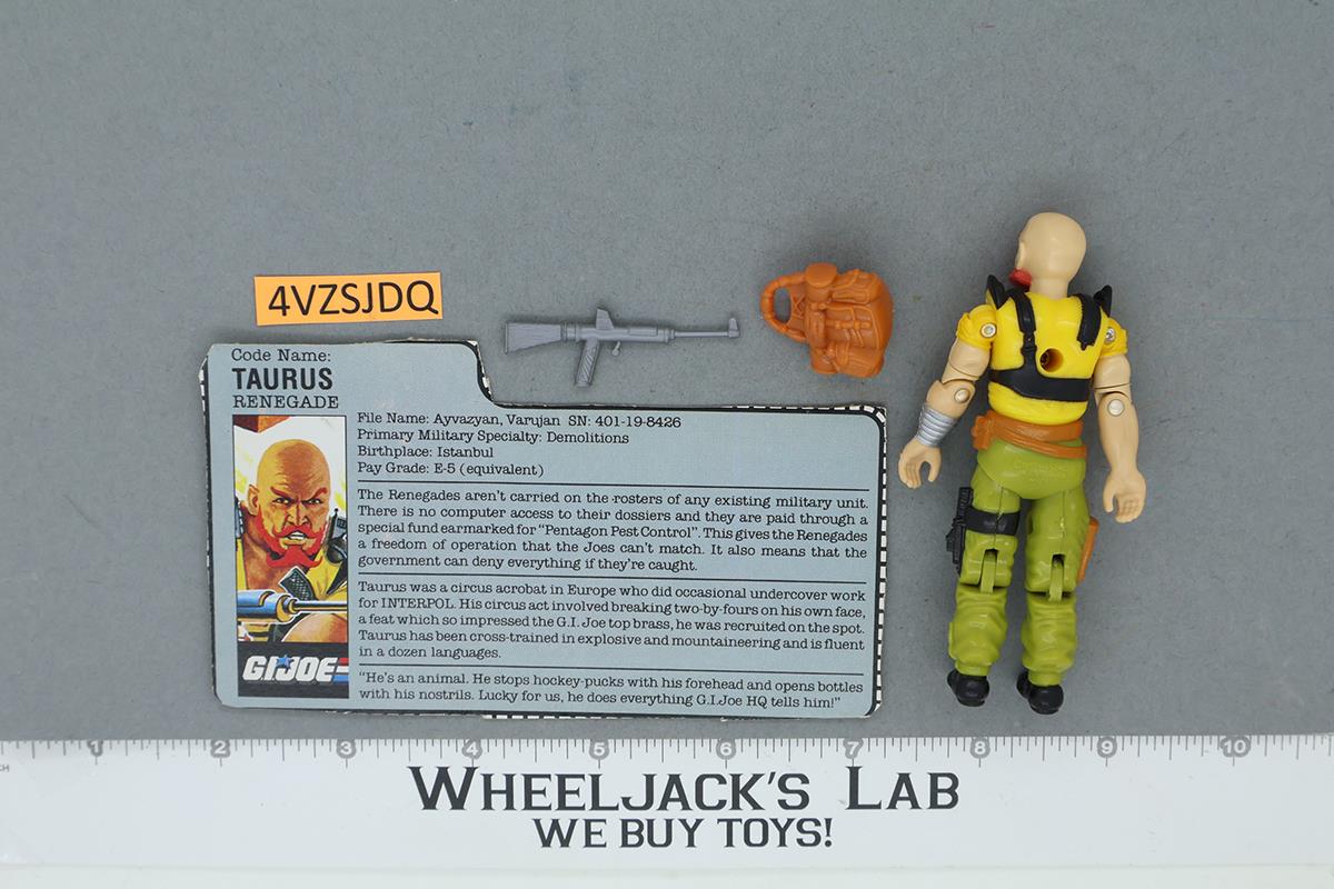 Taurus V1 100% Complete G.I. Joe 1987 Hasbro Vintage Action Figure