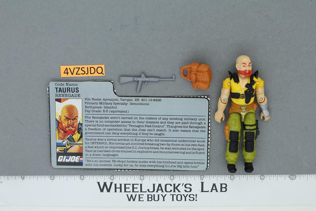 Taurus V1 100% Complete G.I. Joe 1987 Hasbro Vintage Action Figure