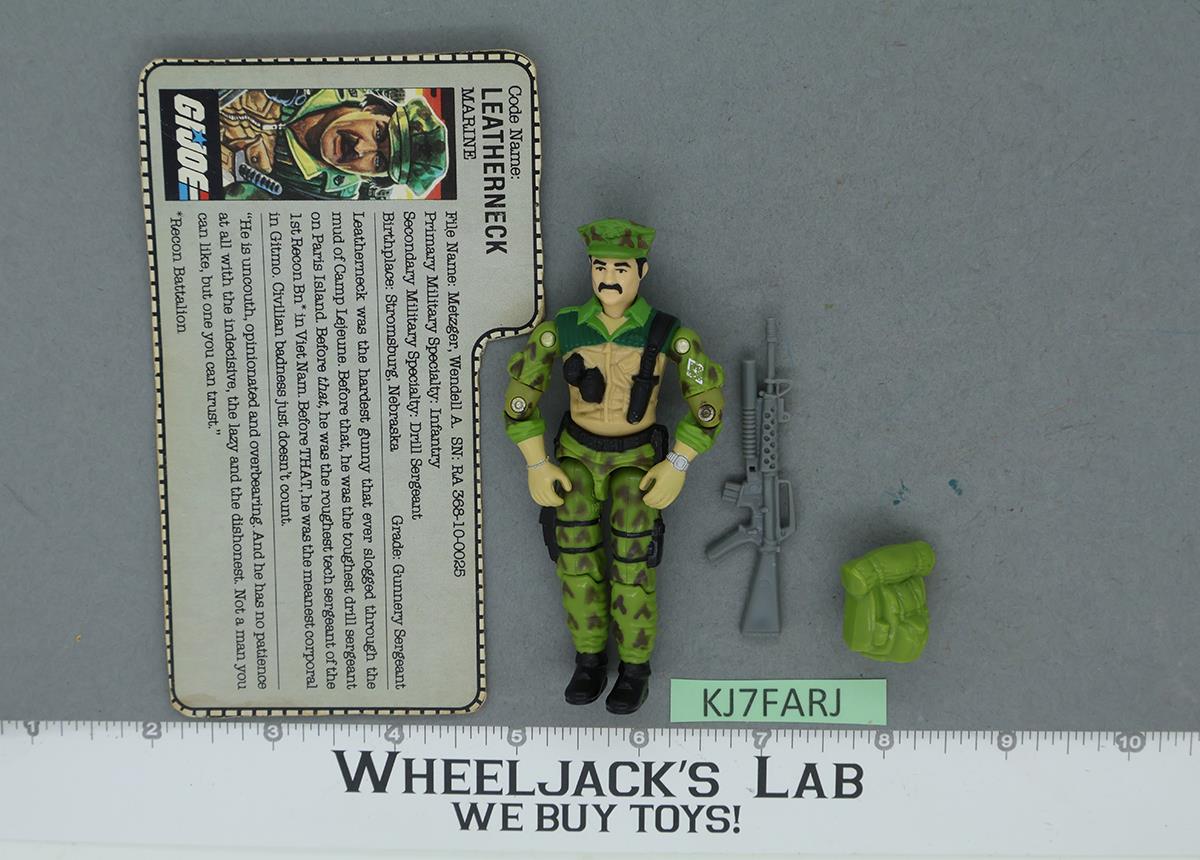 Leatherneck V1 100% Complete G.I. Joe 1986 Hasbro Vintage Action Figure