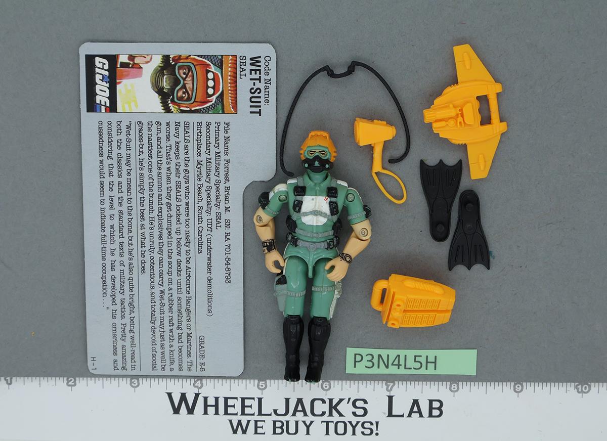 Wet-Suit V1 100% Complete G.I. Joe 1986 Hasbro Vintage Action Figure