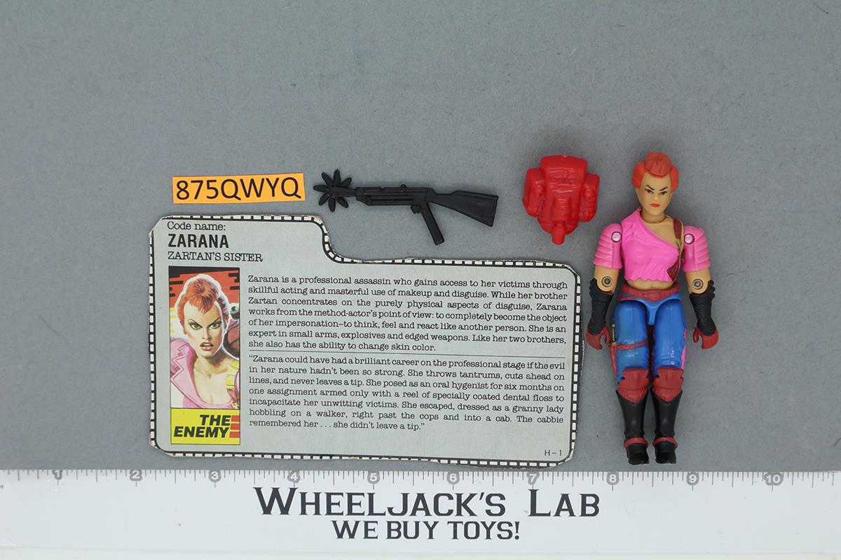Zarana V1 100% Complete G.I. Joe 1986 Hasbro Vintage Action Figure