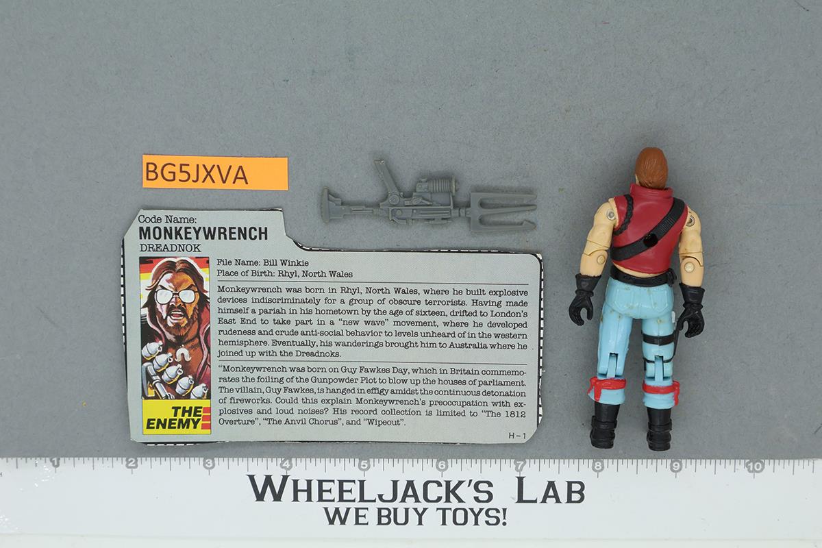 Monkeywrench V1 100% Complete G.I. Joe 1986 Hasbro Vintage Action Figure