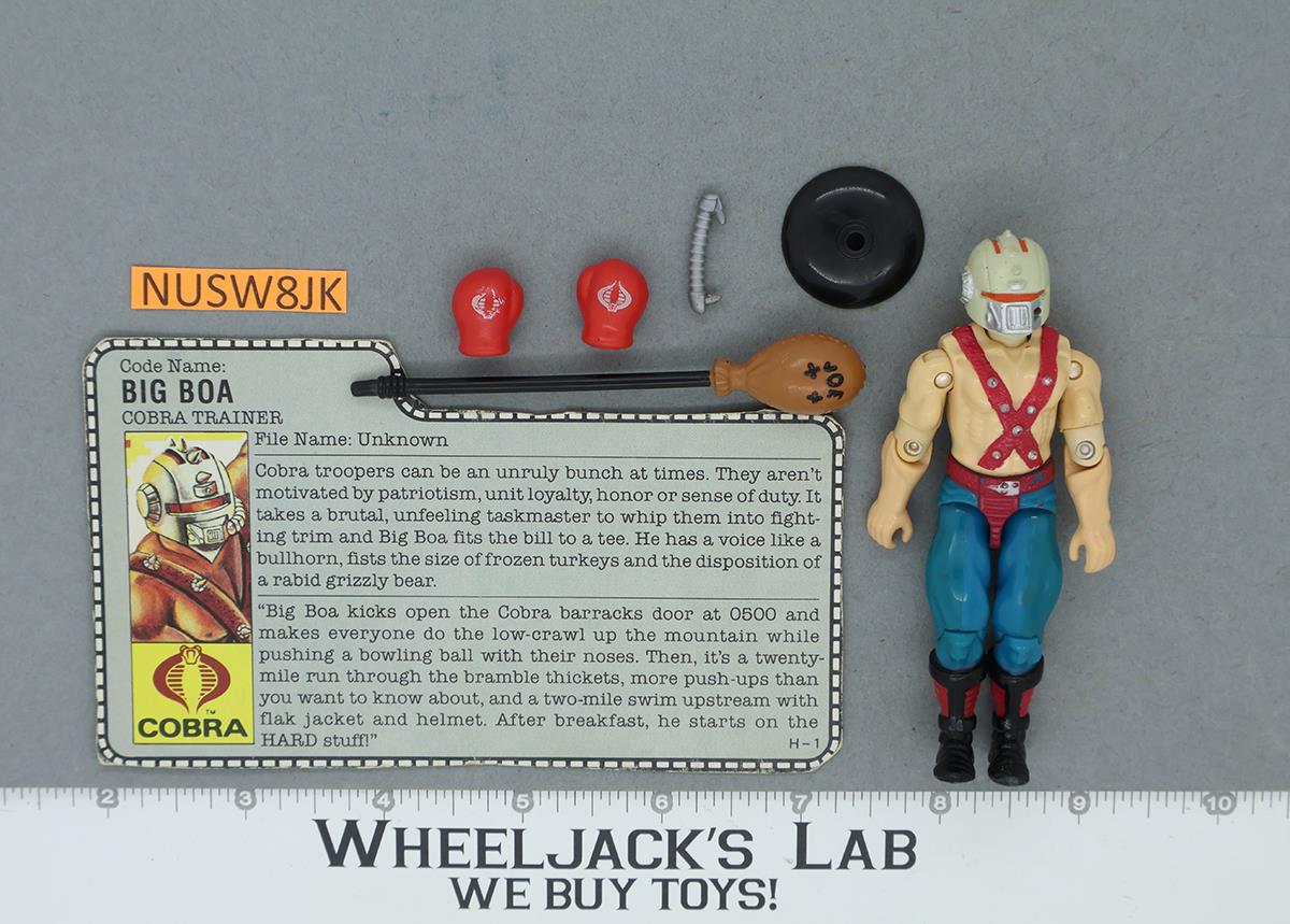 Big Boa V1 100% Complete G.I. Joe 1987 Hasbro Vintage Action Figure