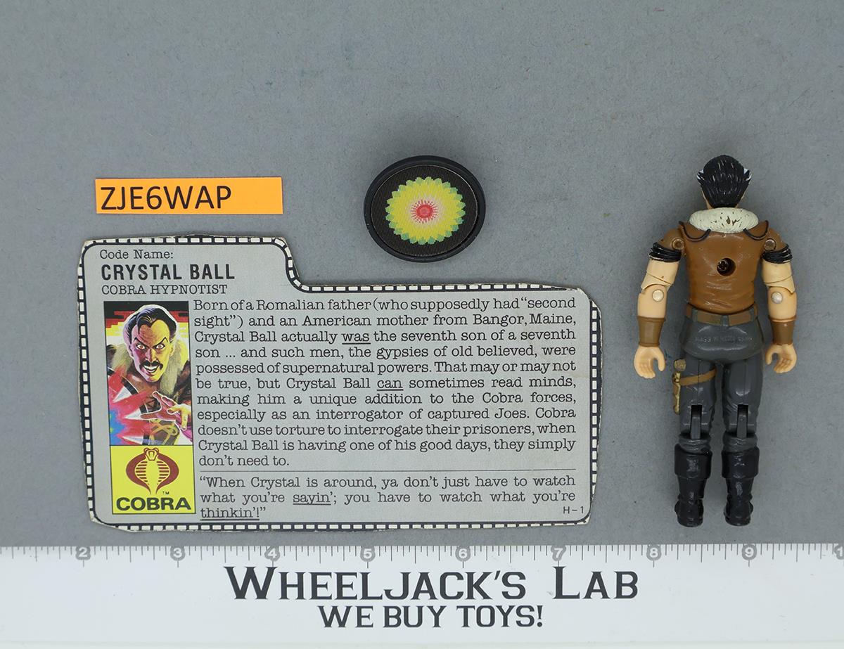 Crystal Ball V1 100% Complete G.I. Joe 1987 Hasbro Vintage Action Figure