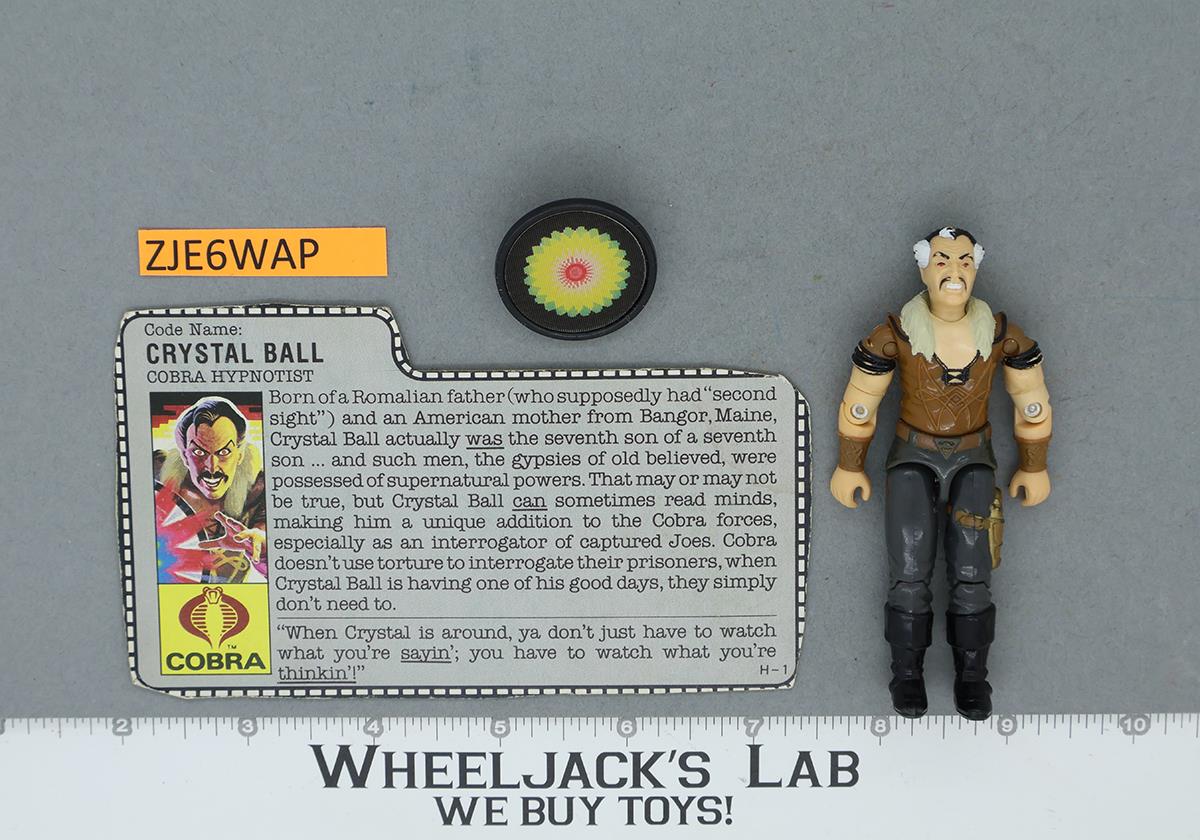 Crystal Ball V1 100% Complete G.I. Joe 1987 Hasbro Vintage Action Figure