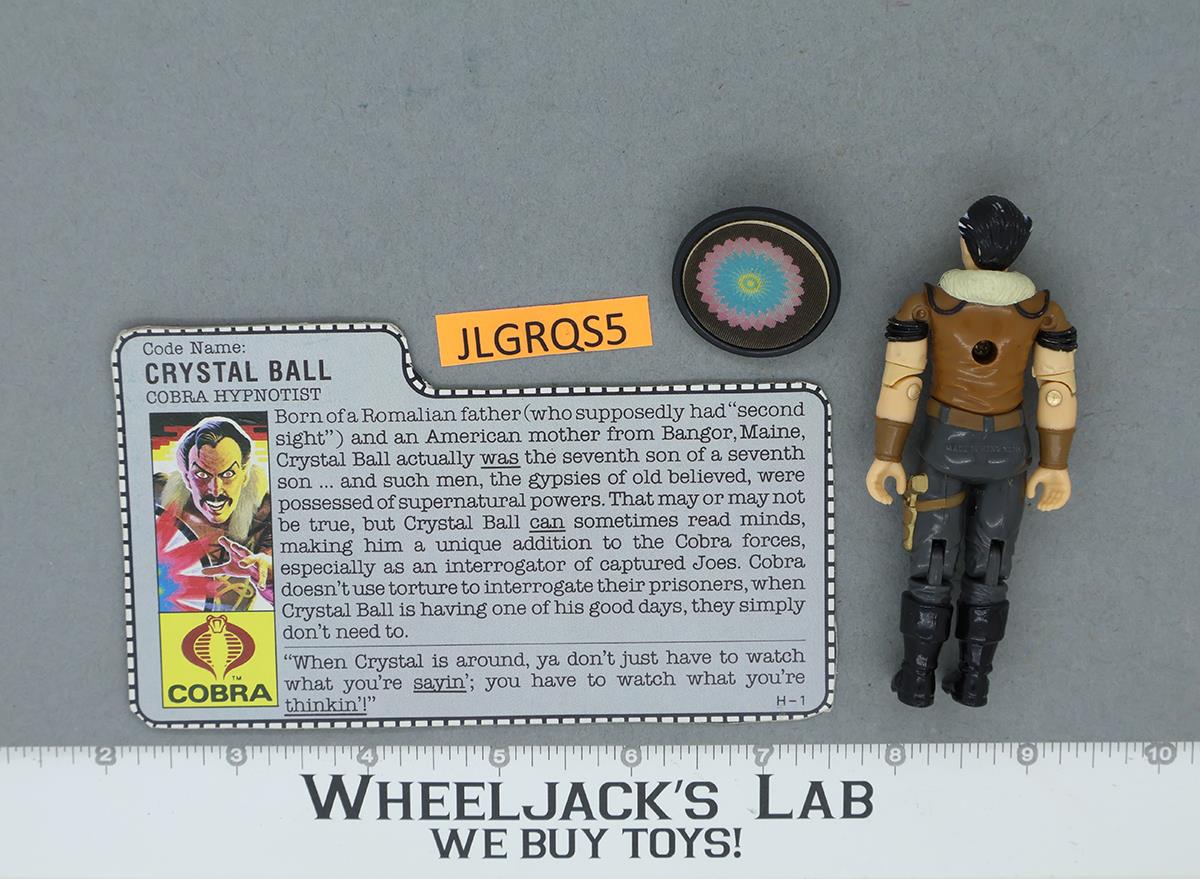 Crystal Ball V1 100% Complete G.I. Joe 1987 Hasbro Vintage Action Figure