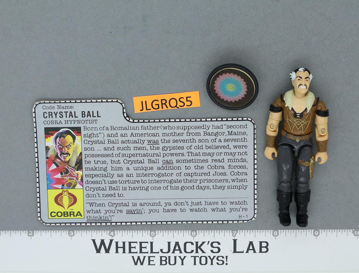 Crystal Ball V1 100% Complete G.I. Joe 1987 Hasbro Vintage Action Figure