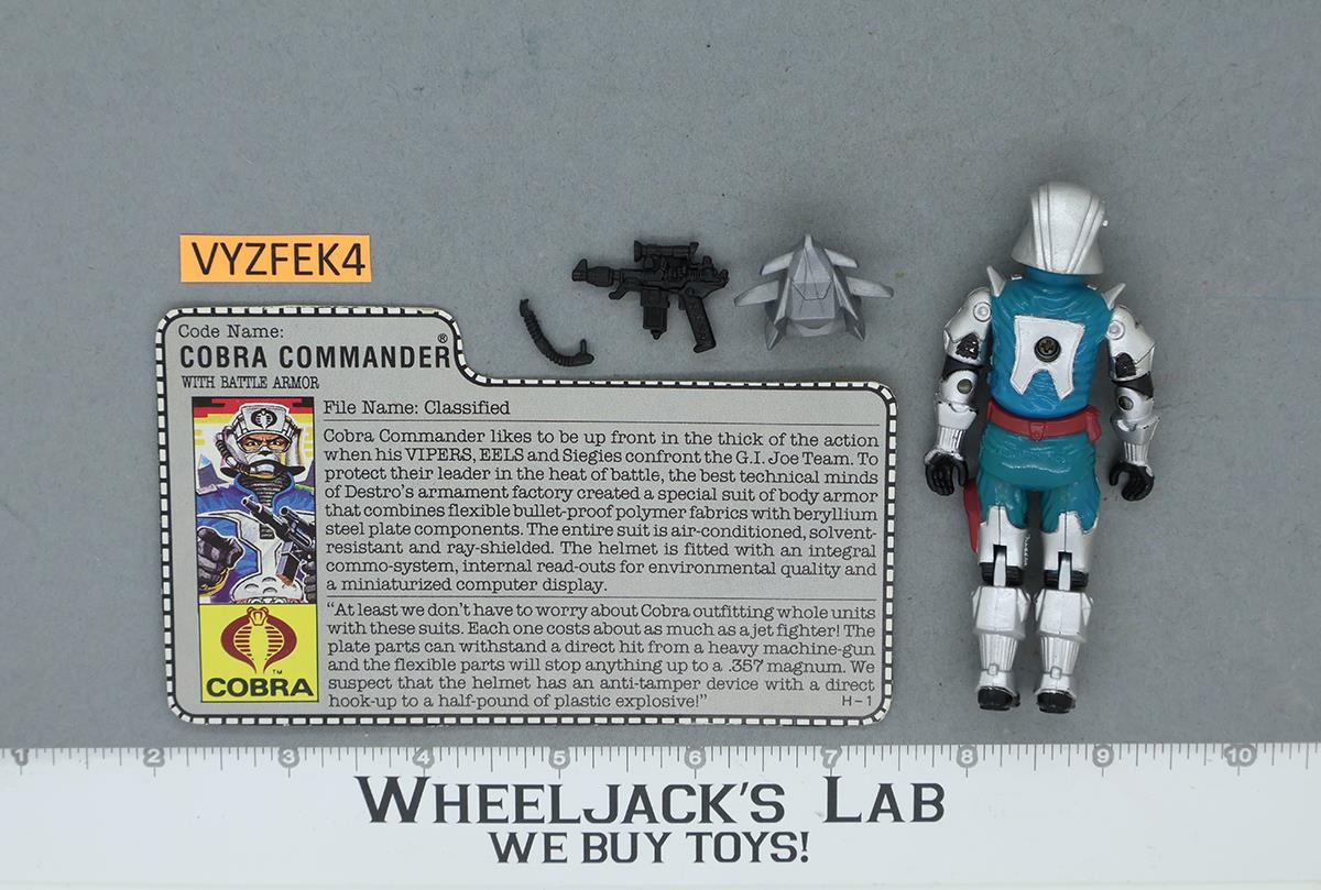 Cobra Commander V3 100% Complete G.I. Joe 1987 Hasbro Vintage Action Figure