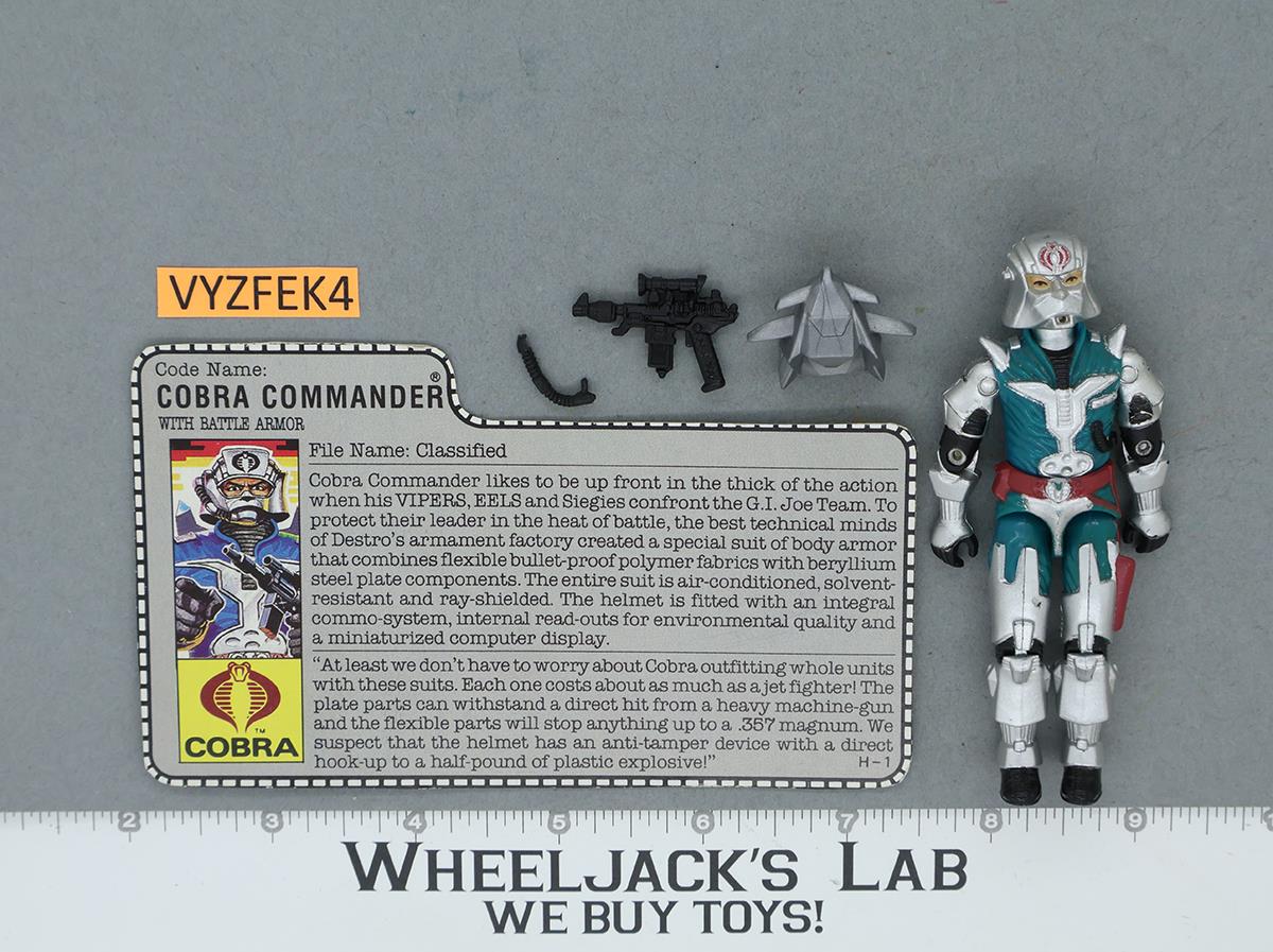 Cobra Commander V3 100% Complete G.I. Joe 1987 Hasbro Vintage Action Figure