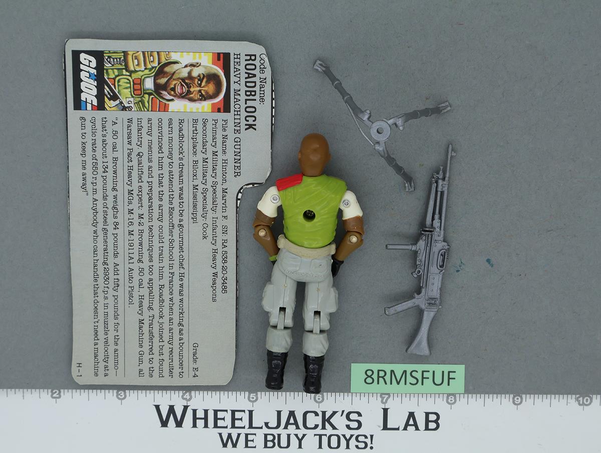 Roadblock V2 100% Complete G.I. Joe 1986 Hasbro Vintage Action Figure
