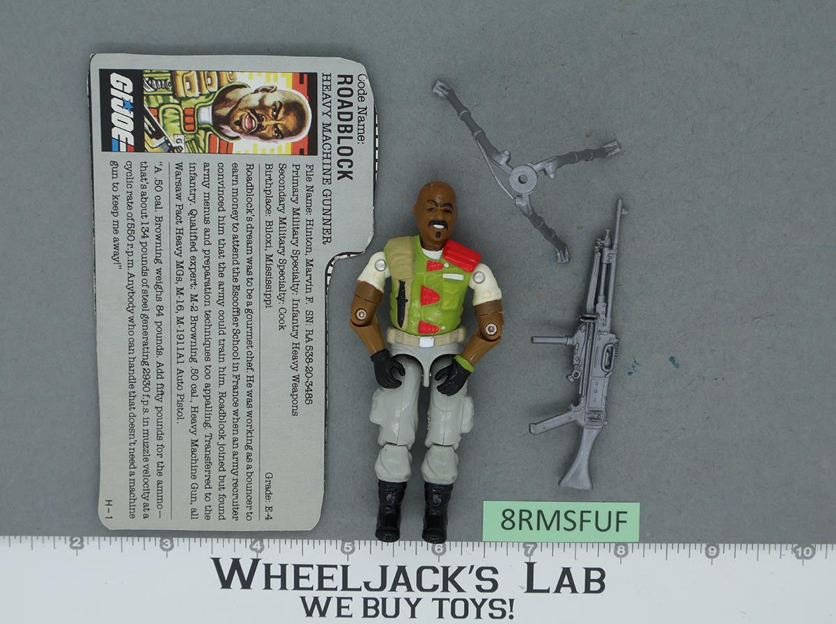 Roadblock V2 100% Complete G.I. Joe 1986 Hasbro Vintage Action Figure