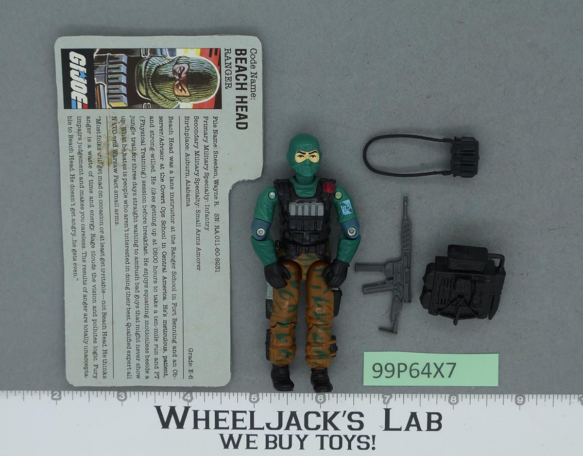 Beach Head V1 100% Complete G.I. Joe 1986 Hasbro Vintage Action Figure