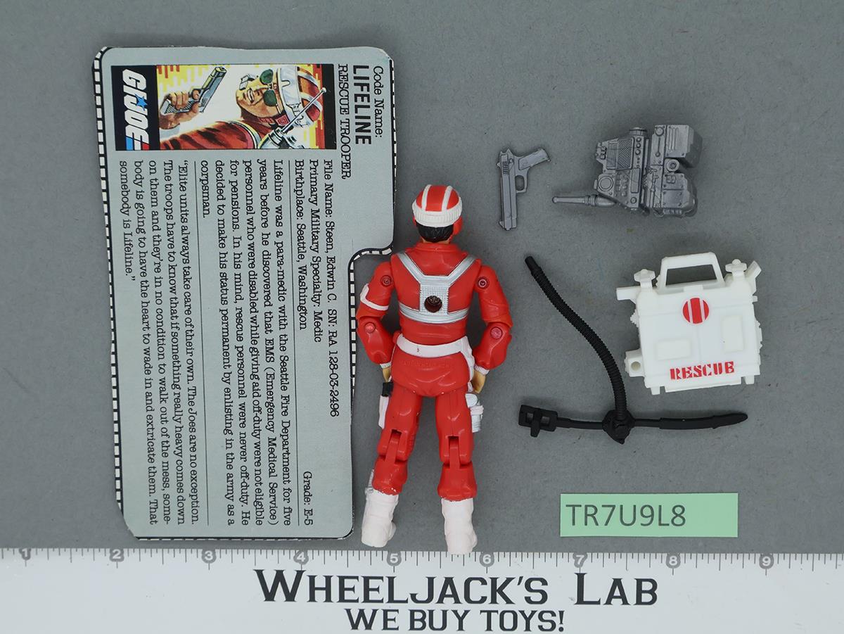 Lifeline V1 100% Complete 1986 G.I. Joe Hasbro Vintage Action Figure