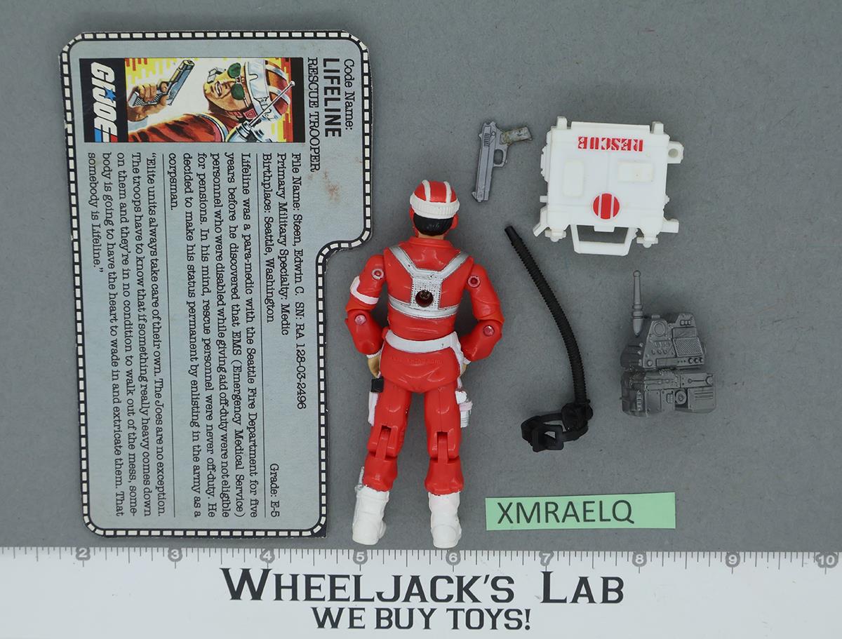 Lifeline V1 100% Complete 1986 G.I. Joe Hasbro Vintage Action Figure