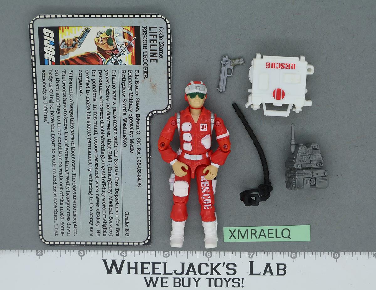 Lifeline V1 100% Complete 1986 G.I. Joe Hasbro Vintage Action Figure