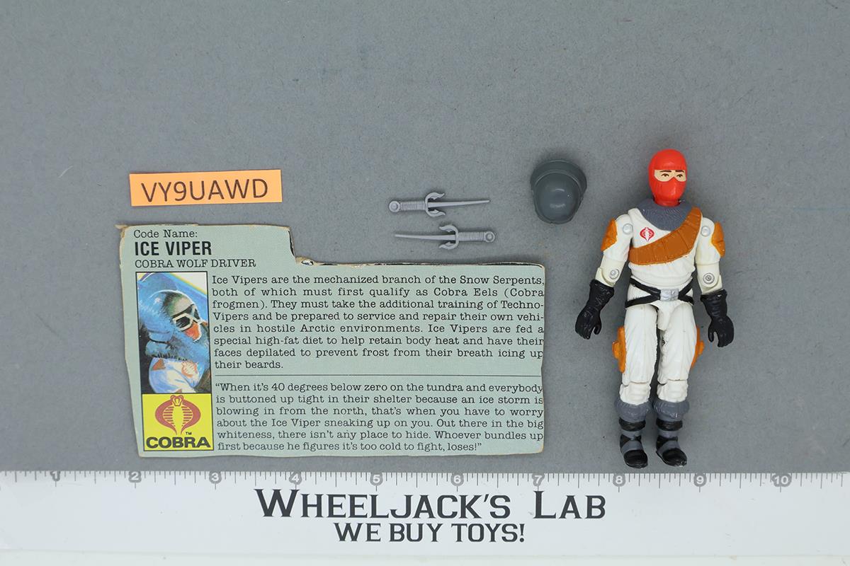 Ice Viper V1 100% Complete G.I. Joe 1987 Hasbro Vintage Action Figure