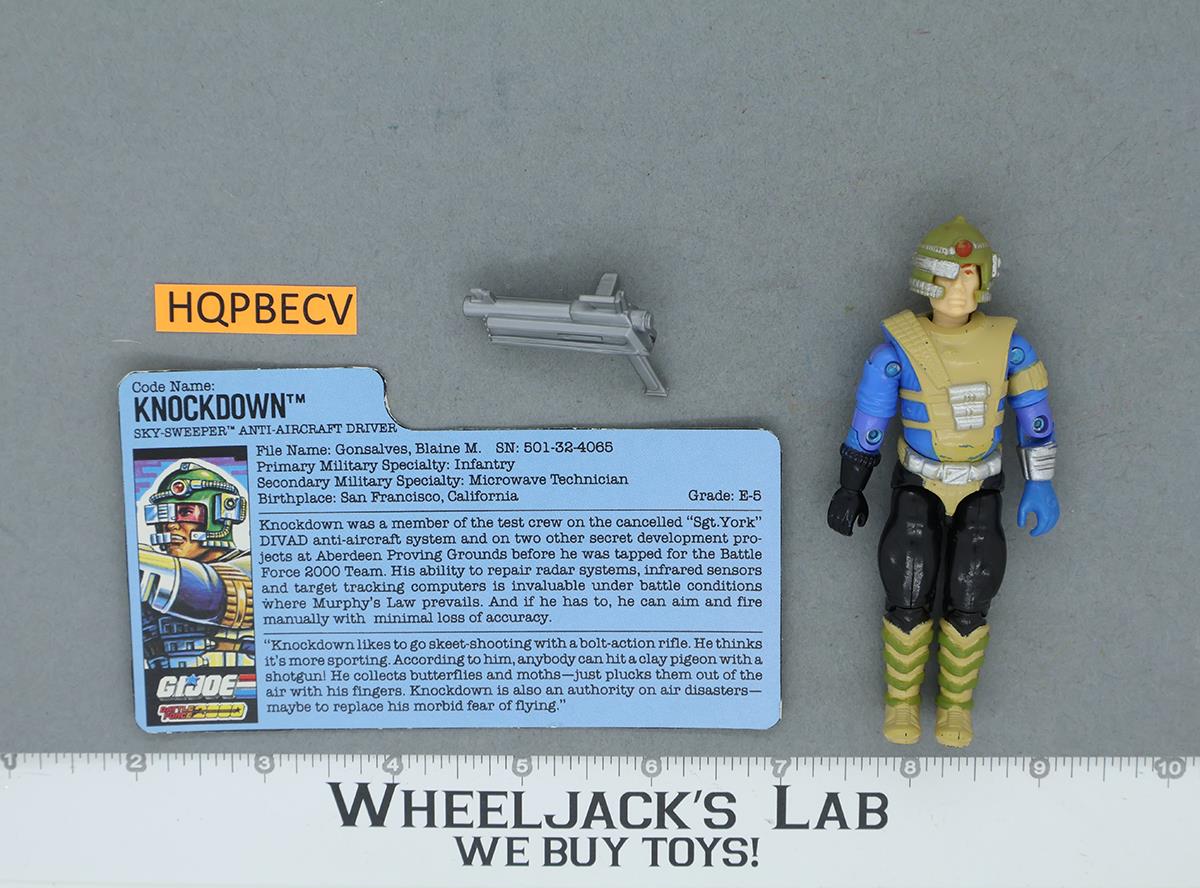 Knockdown V1 100% Complete G.I. Joe 1987 Hasbro Vintage Action Figure