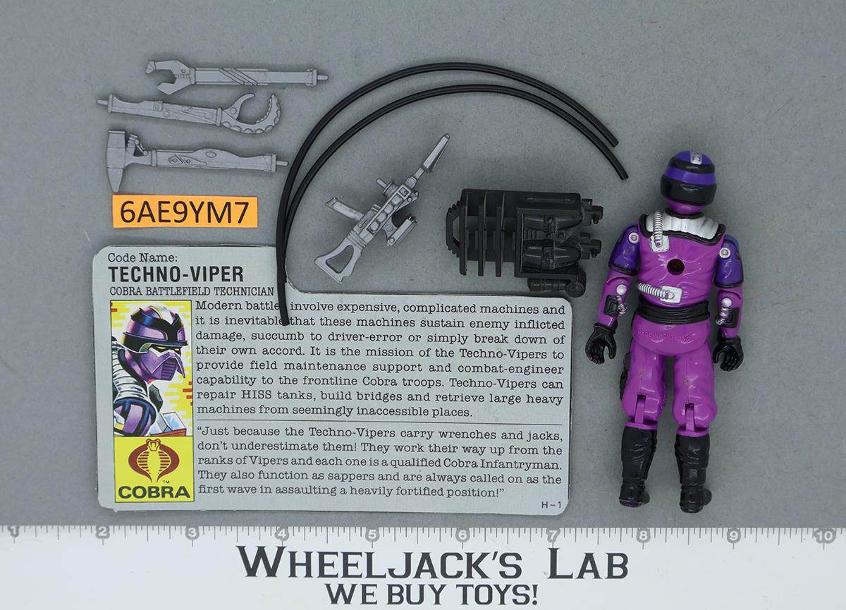 Techno-Viper V1 100% Complete G.I. Joe 1987 Hasbro Vintage Action Figure