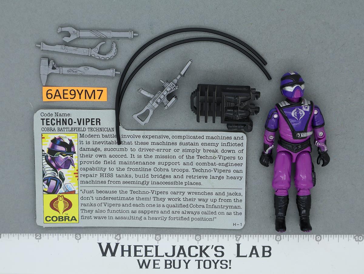 Techno-Viper V1 100% Complete G.I. Joe 1987 Hasbro Vintage Action Figure