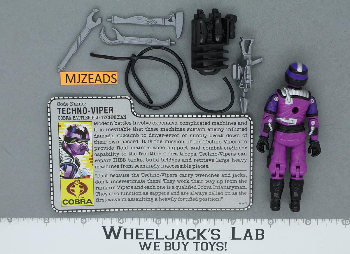 Techno-Viper V1 100% Complete G.I. Joe 1987 Hasbro Vintage Action Figure